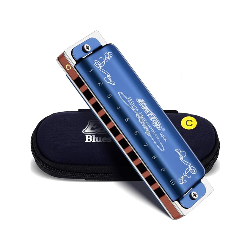 Easttop 10 Delik Blues Diatonic Ağız Mızıkası Blue